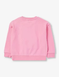 Marc Jacobs Graphic-print Long-sleeve Cotton-jersey Sweatshirt 4-12 Years -Boutique Fashionable Childrens Clothing Store R04157226 APRICOT ALT02