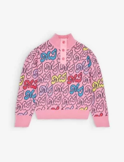 Marc Jacobs Logo-pattern High-neck Knitted Jumper 4-12 Years