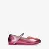 Sophia Webster Butterfly Metallic Leather Ballet Flats 1-7 Years