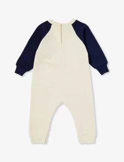 Gucci Logo-print Cotton-jersey Babygrow 0-18 Months -Boutique Fashionable Childrens Clothing Store R04160271 SUNKISSEDMC ALT02