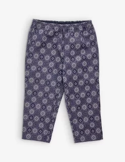 Gucci GG Geometric-print Jacquard-denim Trousers 24-36 Months