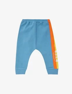 Gucci Logo-print Stripe-pattern Cotton-jersey Jogging Bottoms 6-36 Months