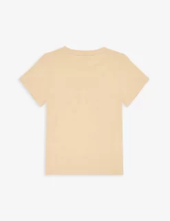 Gucci Brand-print Short-sleeve Cotton-jersey T-shirt 4-12 Years -Boutique Fashionable Childrens Clothing Store R04160304 SHORTBREADMC ALT02