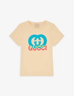 Gucci Brand-print Short-sleeve Cotton-jersey T-shirt 4-12 Years