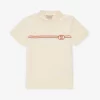 Gucci Logo-embroidered Stretch-cotton-pique Polo Shirt 4-12 Years