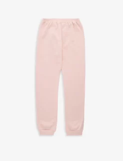 Gucci Logo-patch Elasticated-waist Cotton-jersey Jogging Bottoms 8-12 Years -Boutique Fashionable Childrens Clothing Store R04160358 SMOOTHPINKMIX ALT02