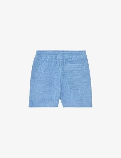 Reiss Algarve Elasticated-waist Cotton-blend Shorts 4-9 Years -Boutique Fashionable Childrens Clothing Store R04160589 AIRFORCEBLUE ALT02
