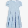 Reiss Amalie Floral-textured Cotton-blend Dress 4-12 Years