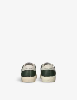 Golden Goose May Panelled Leather Low-top Trainers 6-9 Years 7 Golden Goose May Panelled Leather Low-top Trainers 6-9 Years -Boutique Fashionable Childrens Clothing Store R04165005 GREEN ALT03