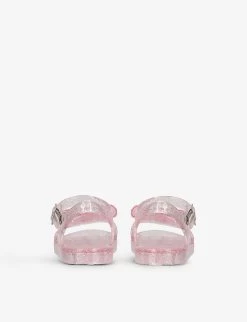Ivy Diamante-bow Glitter-speckled Jelly Sandals 3-8 Years -Boutique Fashionable Childrens Clothing Store R04165056 PALEPINK ALT03
