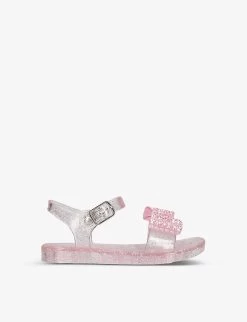 Ivy Diamante-bow Glitter-speckled Jelly Sandals 3-8 Years