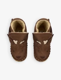 Kapi Stag Leather Boots 6-12 Months -Boutique Fashionable Childrens Clothing Store R04166154 BROWN ALT01