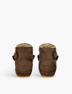 Kapi Stag Leather Boots 6-12 Months -Boutique Fashionable Childrens Clothing Store R04166154 BROWN ALT03
