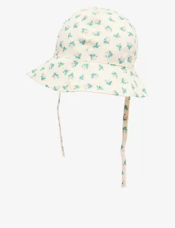 Cille Floral-print Wide-brim Cotton Bonnet 0-9 Months