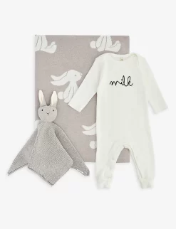 Bunny Small Baby Hamper 0-3 Months – 3 Items Included -Boutique Fashionable Childrens Clothing Store R04166821 MULTI ALT03