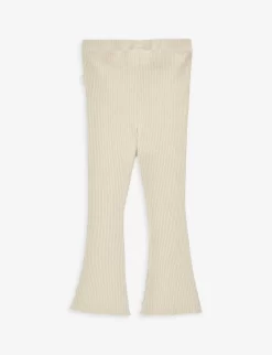 Regular-fit Elasticated-waist Cotton-blend Leggings 3 Months-4 Years -Boutique Fashionable Childrens Clothing Store R04166831 OAT ALT02