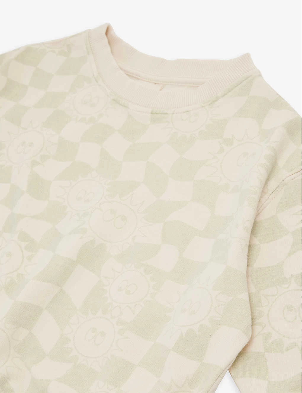 Checked Organic-cotton Sweatshirt 3 Months-4 Years 2 Checked Organic-cotton Sweatshirt 3 Months-4 Years - Image 2