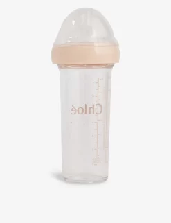 Chloé Logo-print Silicone Baby Bottle 210ml -Boutique Fashionable Childrens Clothing Store R04167156 OFFWHITE ALT02