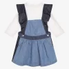 Chloé T-shirt And Denim Cotton Dress Set 6 Months - 3 Years