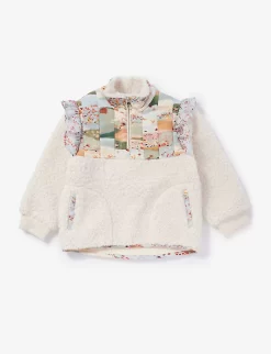 Chloé Floral Patchwork Fleece Sweatshirt 4-14 Years