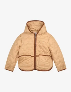 Chloé Floral-embroidered Quilted Recycled-polyester Jacket 4-14 Years