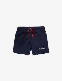 Napapijri Box Logo-print Swim Shorts 6-16 Years