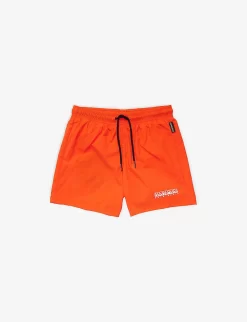 Napapijri Box Logo-print Shell Swim Shorts 6-16 Years