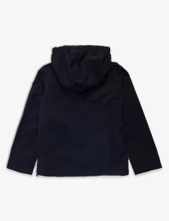 Napapijri Rainforest Funnel-neck Brand-appliqué Shell Coat 6-16 Years -Boutique Fashionable Childrens Clothing Store R04167504 BLUEMARINE ALT02