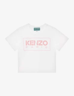 Kenzo Box Logo-print Organic-cotton T-shirt 6 Months - 4 Years