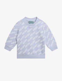 Kenzo Logo-print Long-sleeve Cotton-jersey Sweatshirt 6 Months-4 Years
