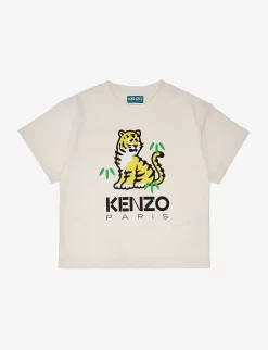 Kenzo Logo-print Short-sleeve Cotton-jersey T-shirt 4-14 Years