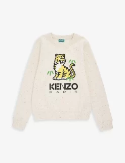 Kenzo Graphic-print Cotton-blend Sweatshirt