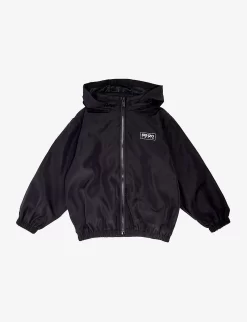 Kenzo Logo-print Long-sleeve Jersey Hoody 6-12 Years