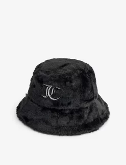 Juicy Couture Logo-embroidered Faux-fur Hat
