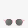 IZIPIZI #D Junior Round-frame Semi-transparent Acetate Sunglasses