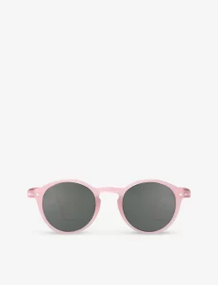 IZIPIZI #D Junior Round-frame Semi-transparent Acetate Sunglasses