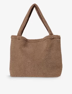 Teddy Mom Woven Shoulder Bag