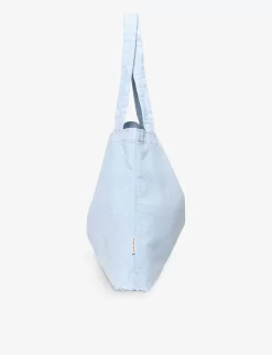 Rib Mom Stretch-cotton Shoulder Bag -Boutique Fashionable Childrens Clothing Store R04170550 LIGHTBLUE ALT02
