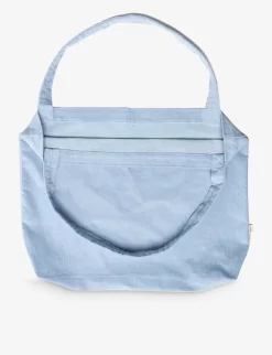 Rib Mom Stretch-cotton Shoulder Bag -Boutique Fashionable Childrens Clothing Store R04170550 LIGHTBLUE ALT03