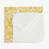 Versace Baroque-print Logo-embroidered Stretch Cotton-jersey Blanket