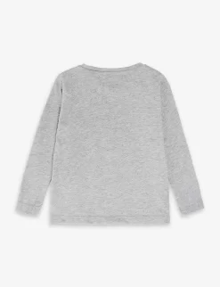 Versace Logo-print Short-sleeved Cotton-jersey T-shirt 9-36 Months 5 Versace Logo-print Short-sleeved Cotton-jersey T-shirt 9-36 Months -Boutique Fashionable Childrens Clothing Store R04170763 MELANGEGREYMULTICOLOR ALT02