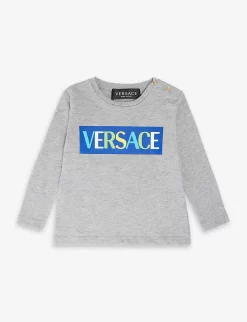 Versace Logo-print Short-sleeved Cotton-jersey T-shirt 9-36 Months