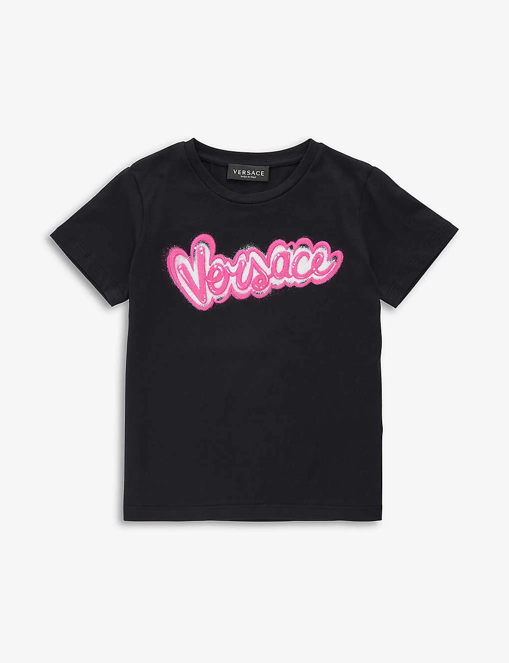 Versace Logo-print Cotton-jersey T-shirt 1 Versace Logo-print Cotton-jersey T-shirt