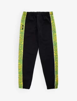 Versace Graphic-print Side-stripe Cotton-jersey Jogging Bottoms 10-14 Years