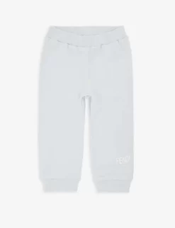 FENDI Logo-print Straight-leg Cotton-jersey Jogging Bottoms 6-24 Months