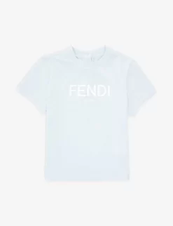 FENDI Logo-print Stretch-cotton T-shirt 6-24 Months