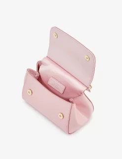 Dolce & Gabbana Tracolla Leather Shoulder Bag -Boutique Fashionable Childrens Clothing Store R04179919 ROSA1 ALT03