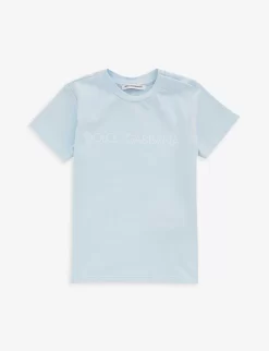 Dolce & Gabbana Manica Corta Logo-print Stretch Cotton-jersey T-shirt 6-30 Months
