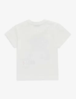 Dolce & Gabbana Graphic-print Cotton-jersey T-shirt 9-30 Months -Boutique Fashionable Childrens Clothing Store R04179945 BIANCO ALT02