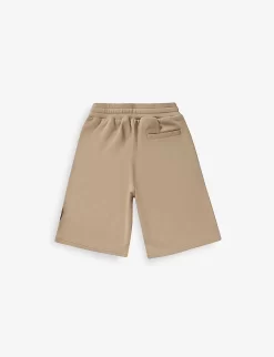 Dolce & Gabbana Straight-leg Mid-rise Cotton-jersey Shorts 10-12 Years -Boutique Fashionable Childrens Clothing Store R04179963 BEIGE7 ALT02